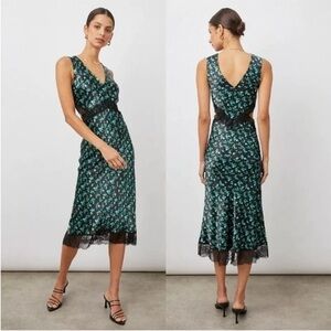 NWT Rails mint floral midi dress
